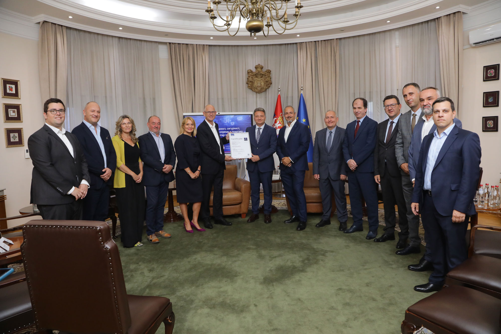 Државни дата центар у Крагујевцу добио међународни сертификат за највиши ниво поузданости и безбедности 